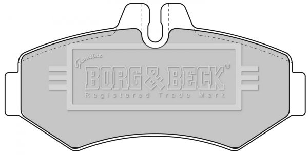 BORG & BECK Комплект тормозных колодок, дисковый тормоз BBP1667